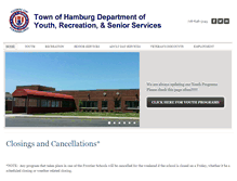 Tablet Screenshot of hamburg-youth-rec-seniors.com